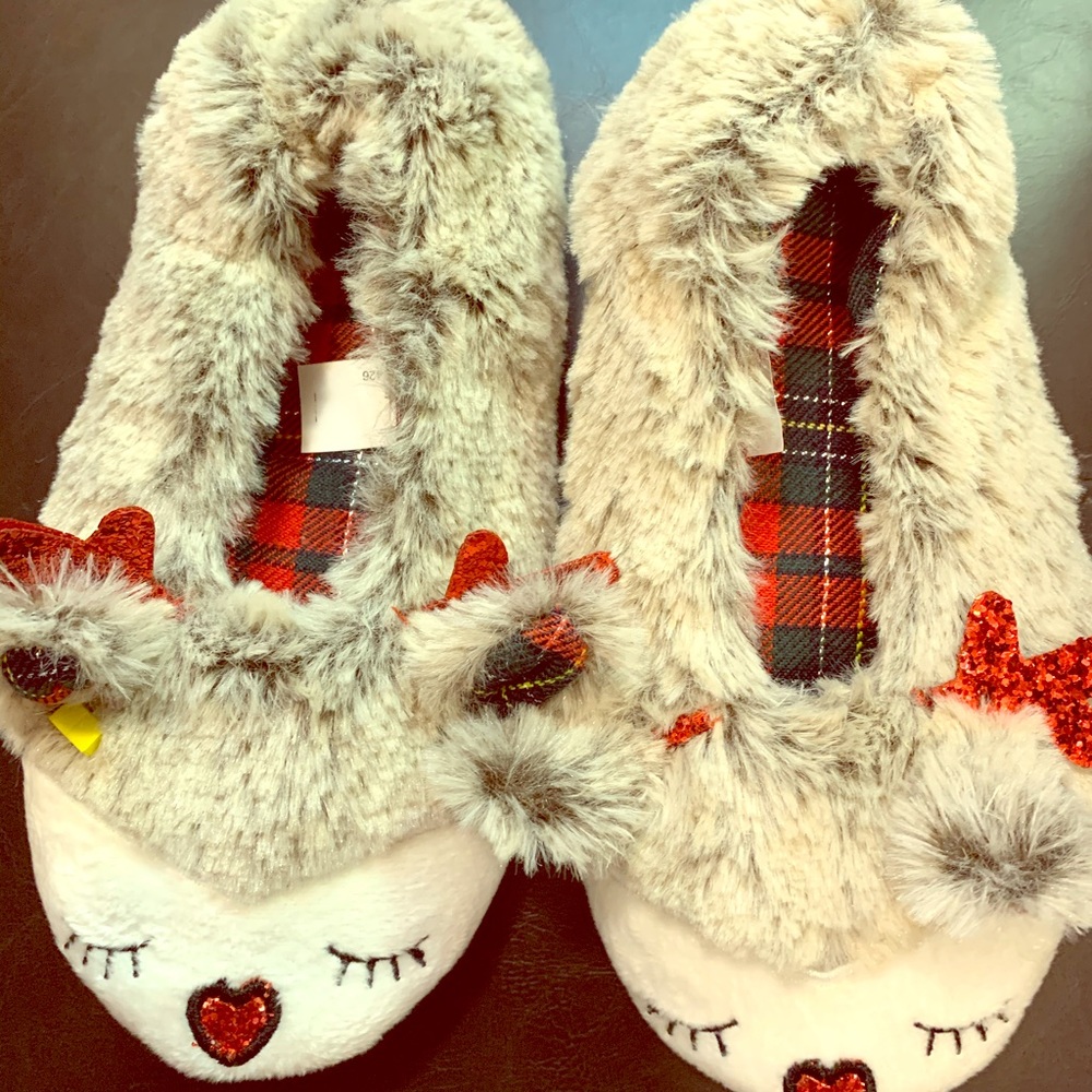 2/$30 Christmas slippers for new girls. very cozy.